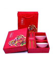 中国风 青花瓷碗筷套装