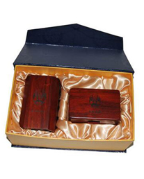 木质笔筒名片盒
